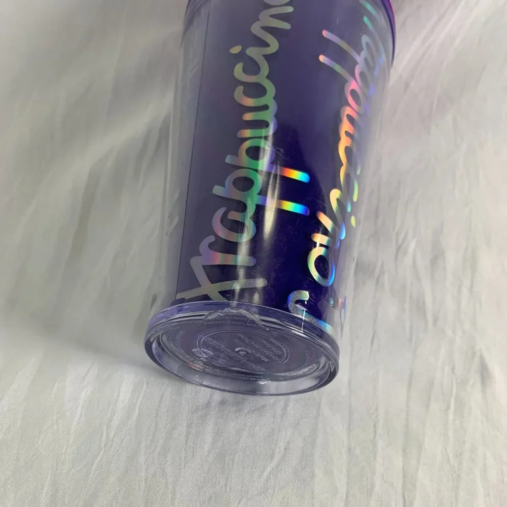 Purple Starbucks 2014 Frappuccino Cold Travel Tumbler 16 Oz Dome Lid
